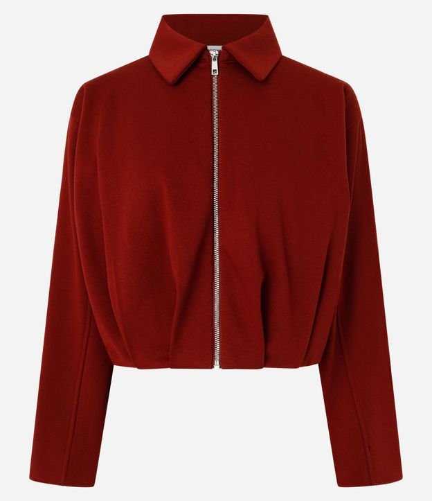 Campera Baloné Corta en Algodón con Felpa 5