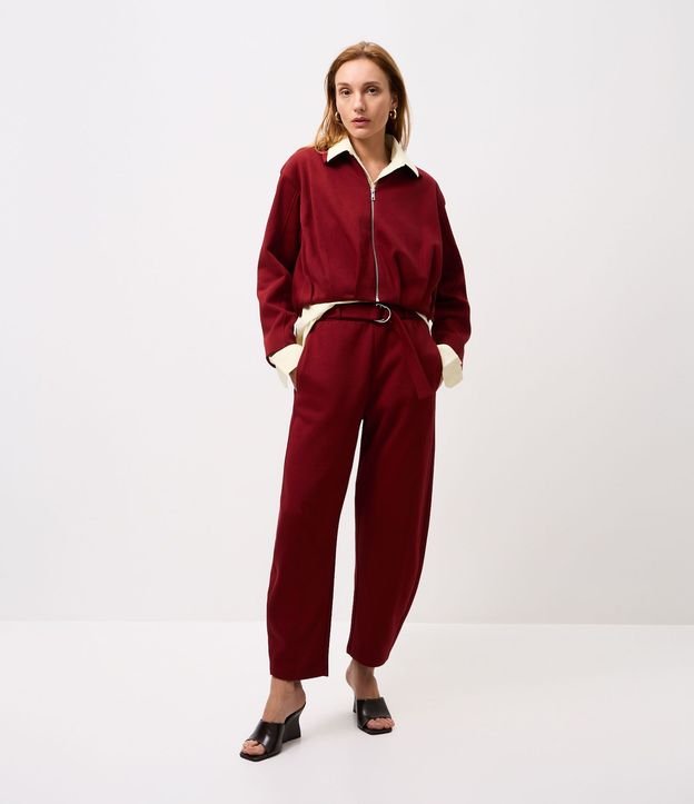 Campera Baloné Corta en Algodón con Felpa 2