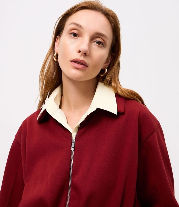 Campera Baloné Corta en Algodón con Felpa 3