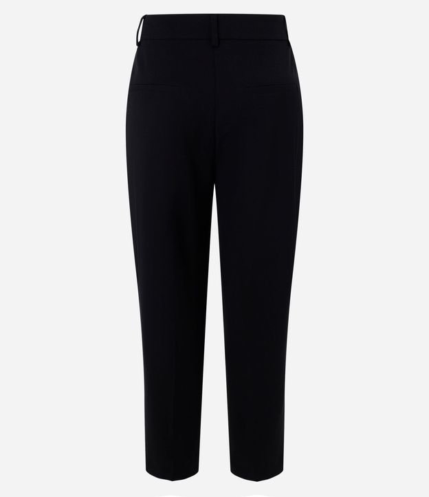 Pantalón Recto en Crepé con Mini Pequeño Bolsillo 2
