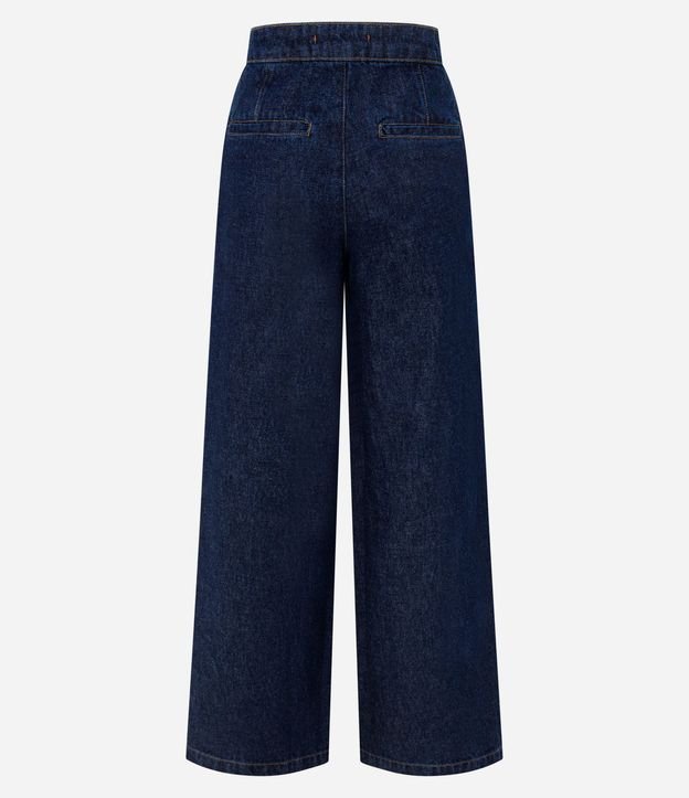 Pantalón Wide en Jeans con Botones Delanteros 6