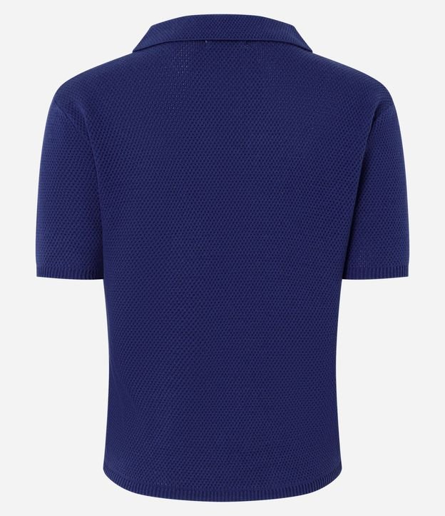 Blusa Regular en Punto con Bolsillo Delantero 7