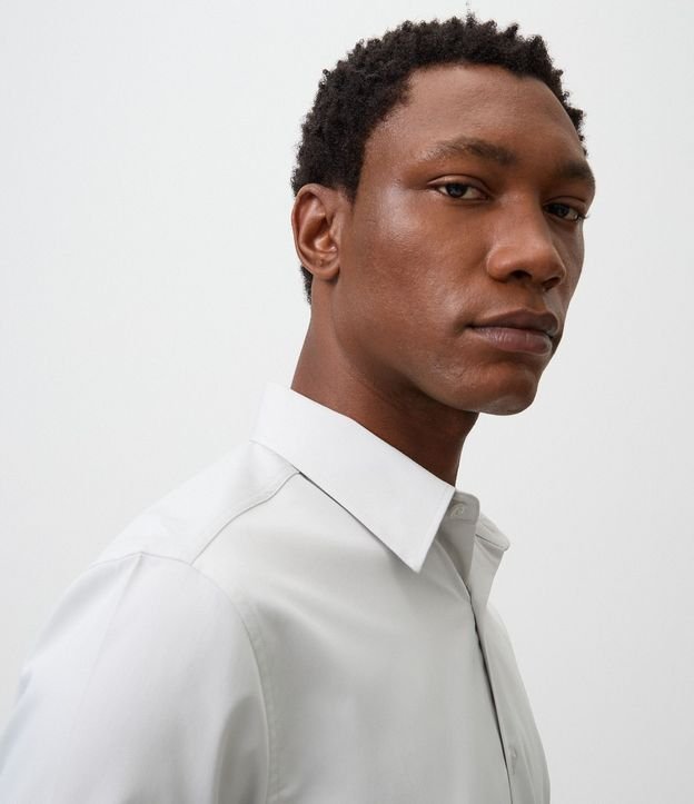 Camisa Slim en Tejido de Bambú Básica 4