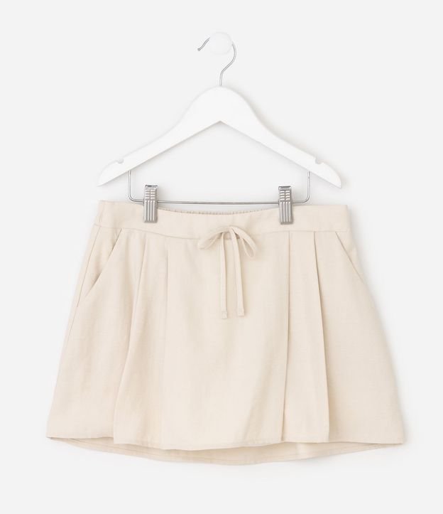 Short Pollera Liso con Pliegues - Talle 5 a 16 años 2
