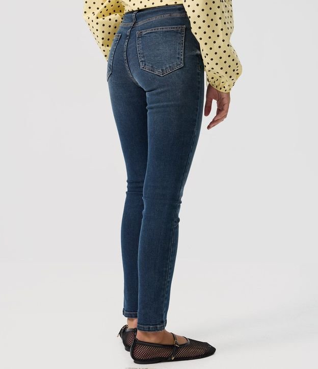 Pantalón Skinny en Jeans con Cintura Alta 4