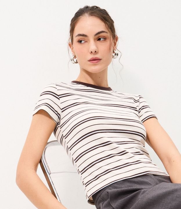 Blusa Rayada en Algodón