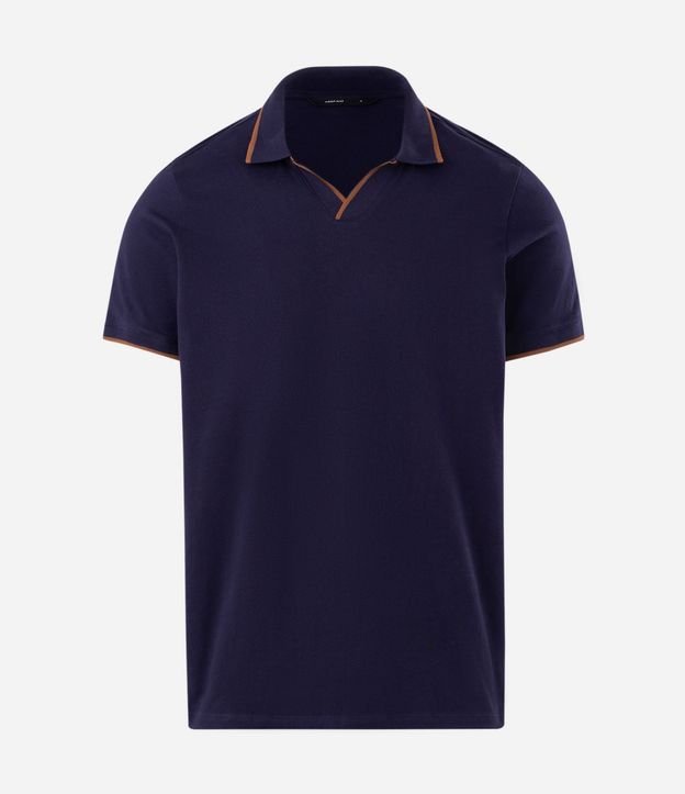 Camisa Polo Manga Corta con Detalle Contrastante 4
