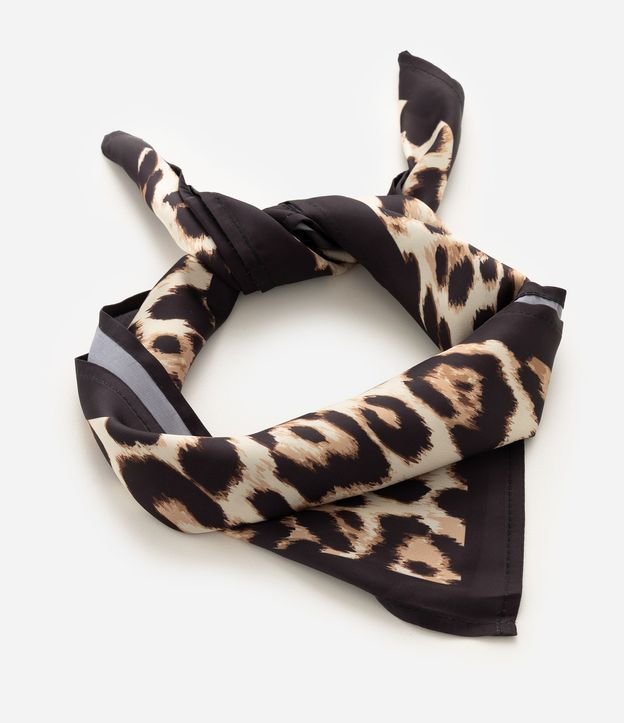 Pañuelo en Chiffon con Estampa Animal Print Leopardo 3