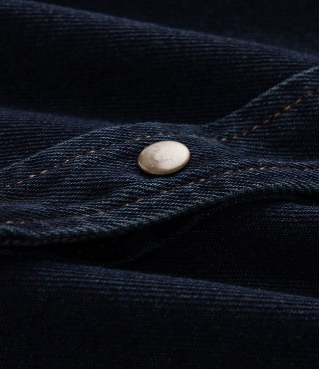Camisa Overshirt Jeans con Botones Curve & Plus Size 8
