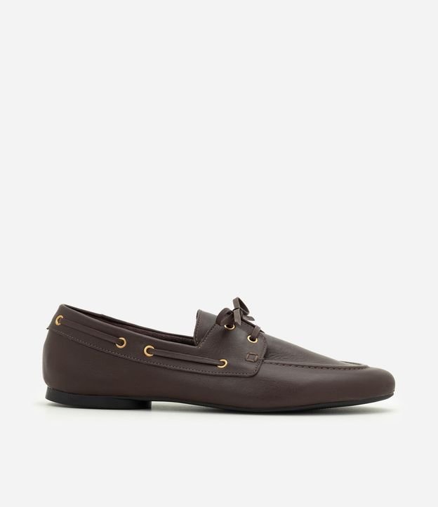 Mocasín Dockside en Cuero con Lazo Delantero