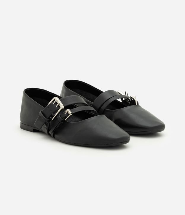 Zapatilla en Cuero con Tiras Ajustables 2
