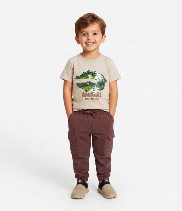Remera Infantil en Algodón Lentejuela  - Talle 1 a 6 años 1