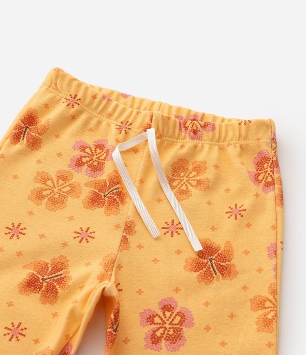 Pijama Infantil con Estampado Moana y Fullprint Floral – Talle 2 a 6 años 4