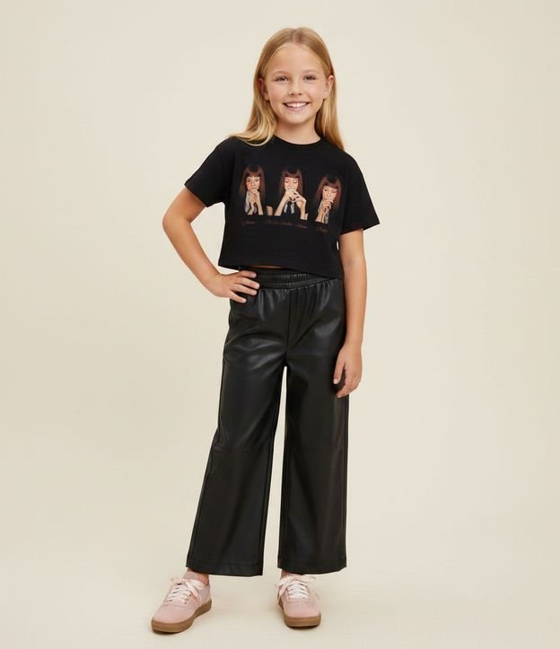 Remera Infantil Overboxy con Estampa Jennie – Talle 5 a 16 años