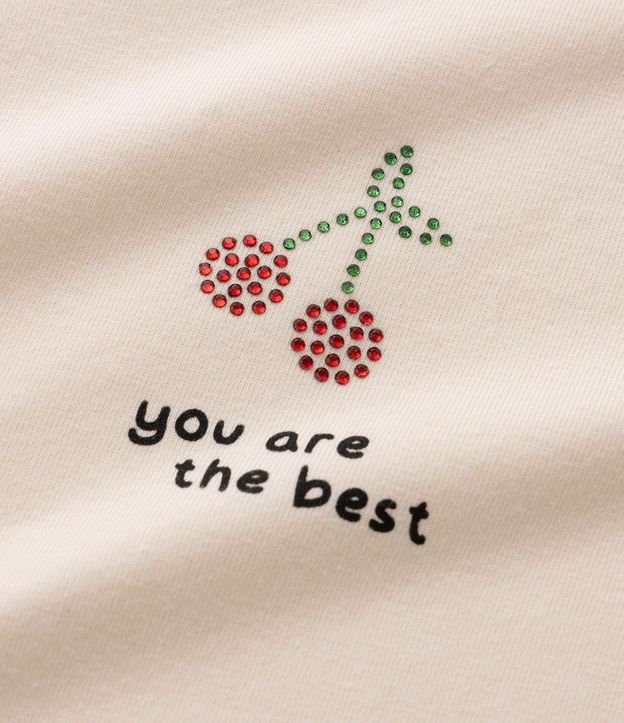 Remera Infantil en Algodón con Estampa de Cerezas - Talle 5 A 14 años 5