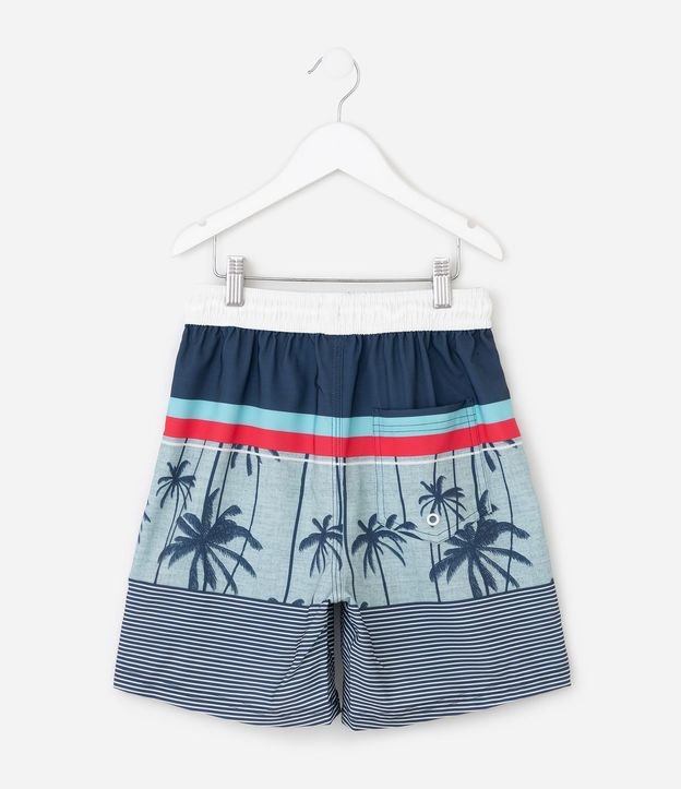 Bermuda Infantil Rayas con Estampa de Palmeras – Talle 5 a 14 años 4
