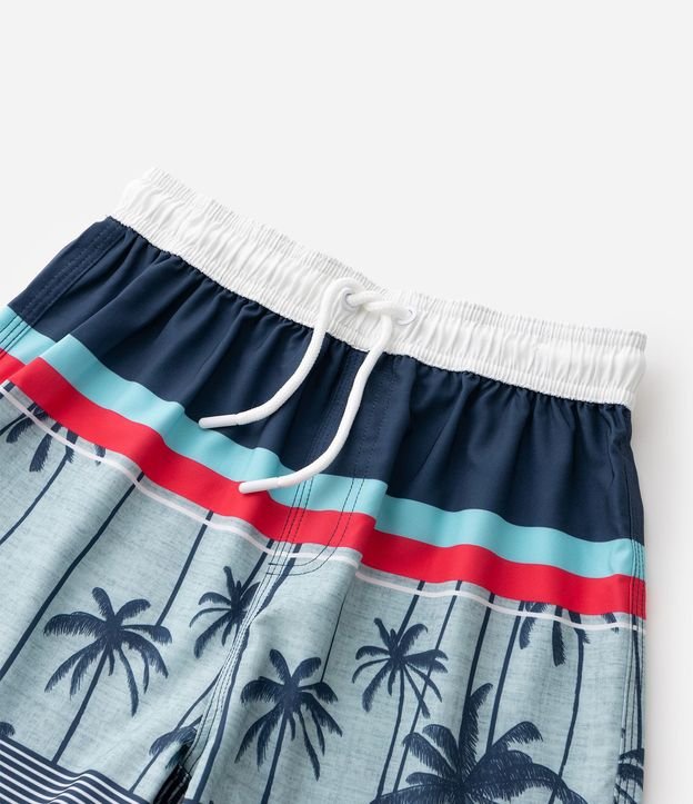 Bermuda Infantil Rayas con Estampa de Palmeras – Talle 5 a 14 años 6
