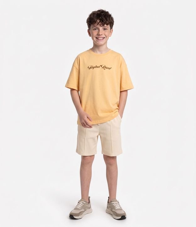Bermuda Infantil Texturizado con Bolsillo - Talle 5 a 14 años
