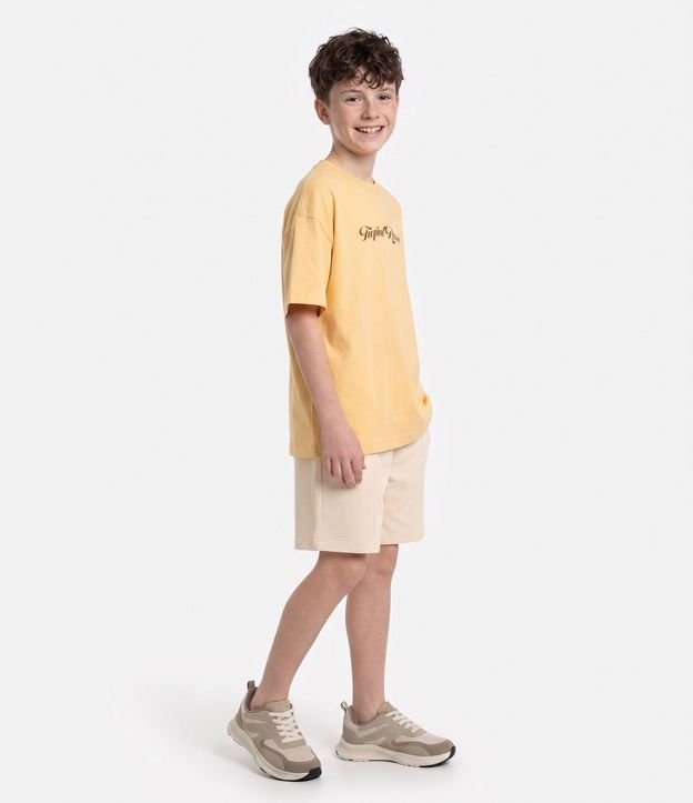 Bermuda Infantil Texturizado con Bolsillo - Talle 5 a 14 años 2