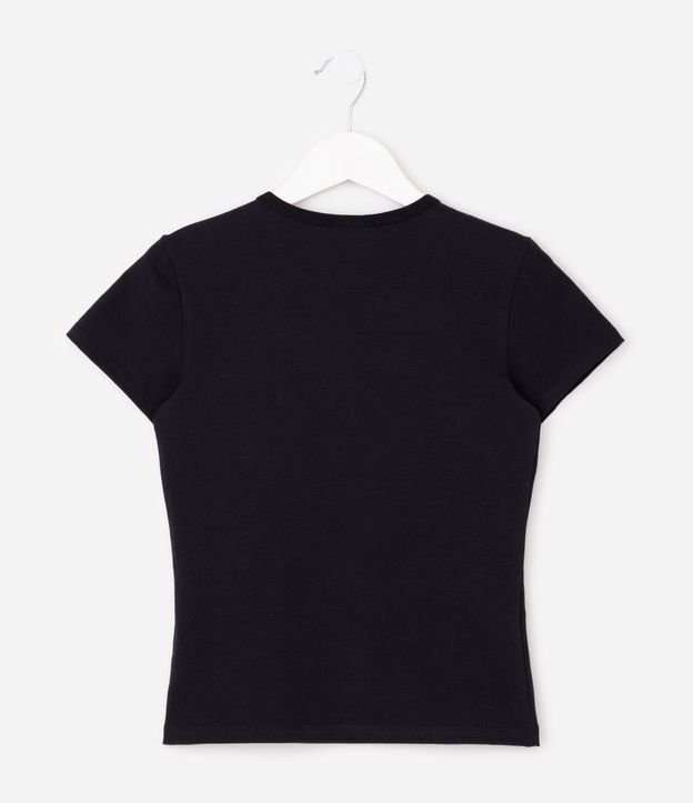 Remera Infantil en Algodón con Aplicación de Corazones en Strass - Talle 5 a 14 años 3
