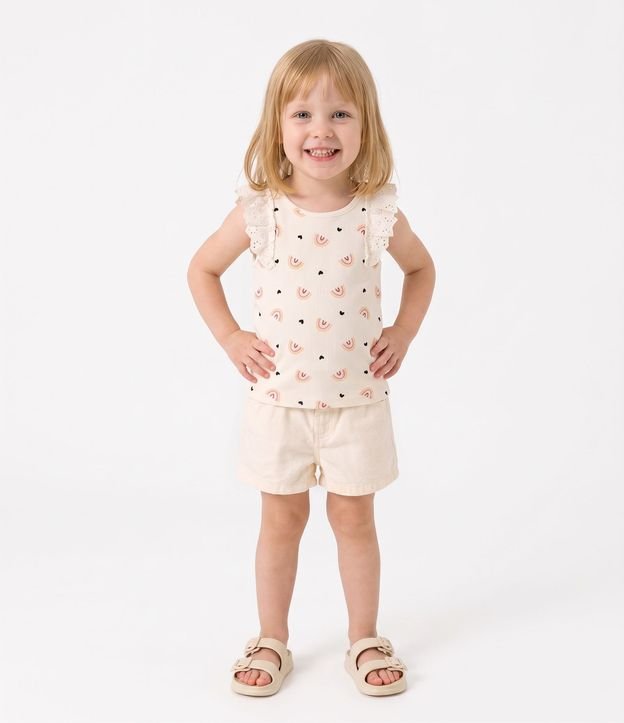 Blusa Infantil en Rib -Talle 1 a 6 años