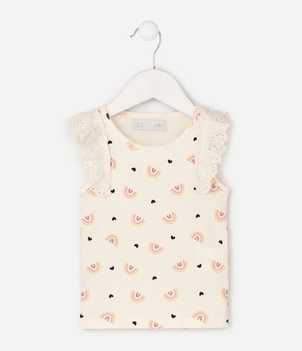Blusa Infantil en Rib -Talle 1 a 6 años