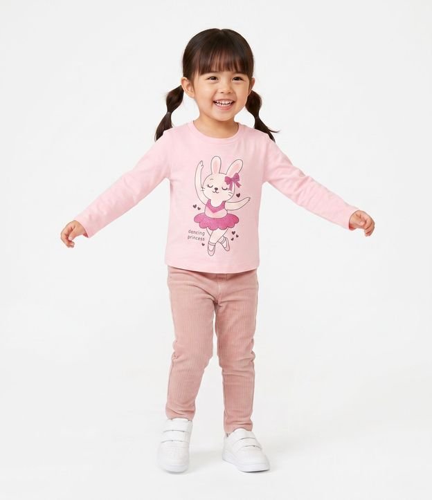 Remera Manga Larga Coneja Bailarina - Talle 1 a 6 años