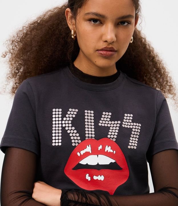 Remera Baby Tee KISS