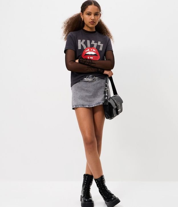 Remera Baby Tee KISS 2