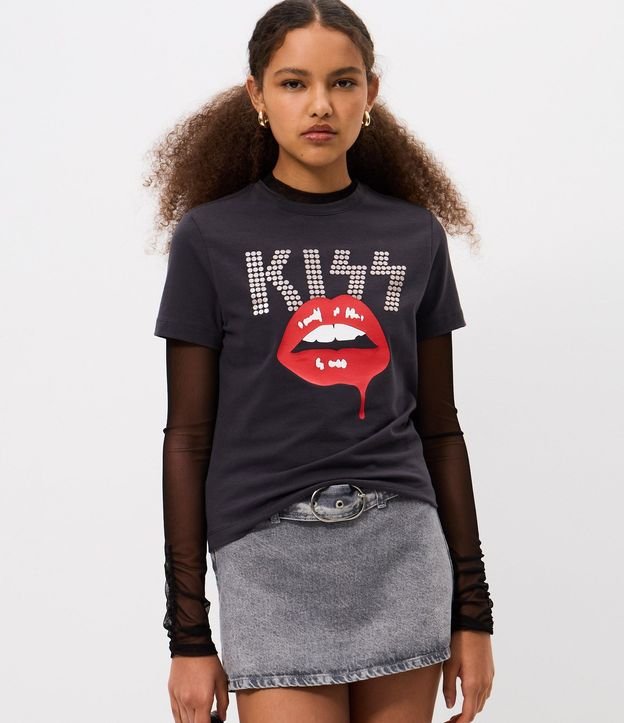 Remera Baby Tee KISS 3