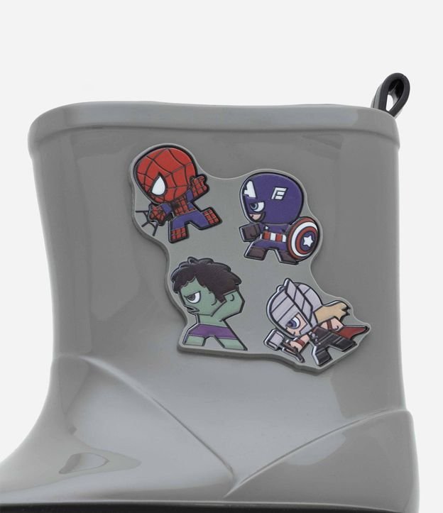 Bota de Lluvia Infantil con Estampa de Mini Héroes Marvel - Talle 21 até 28 3