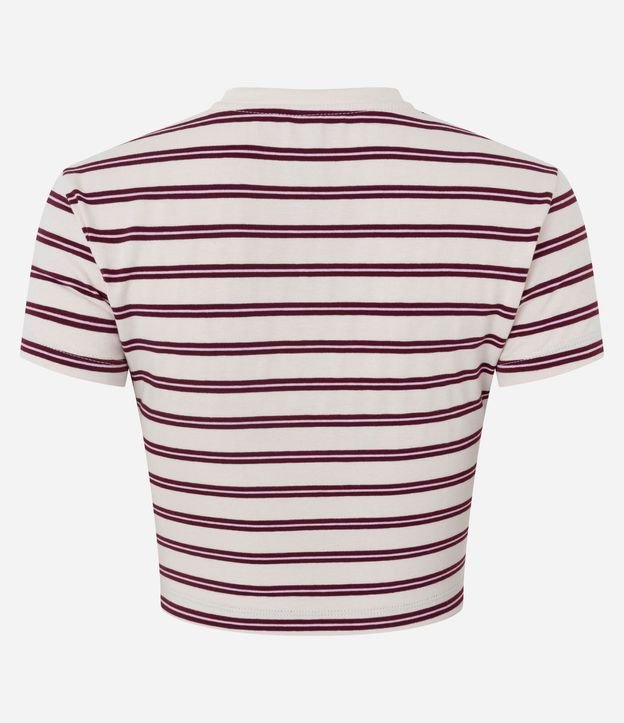 Blusa en Algodón con Estampa Rayada 6