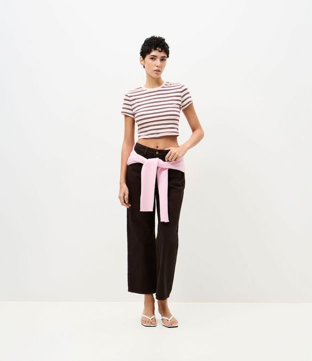 Blusa en Algodón con Estampa Rayada 2