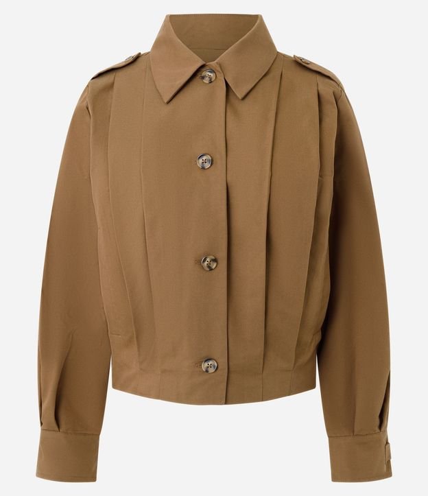 Campera Leve Sastrería con Cuello Clásico 5