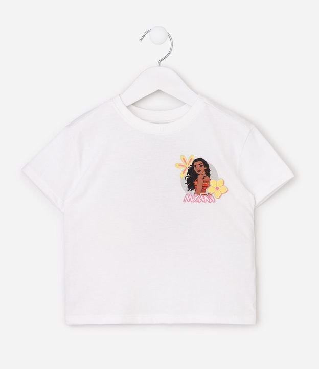 Remera Comfort Infantil con Estampa Moana Floral – Talle 1 a 14 años 2