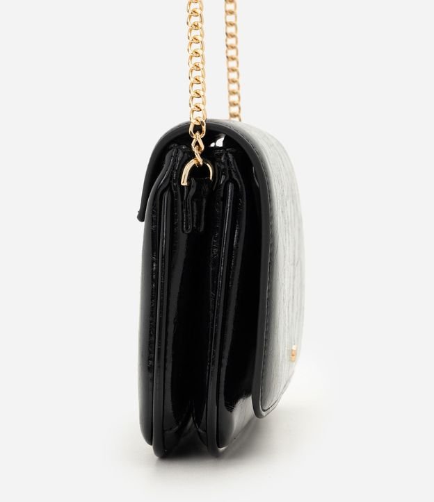 Cartera Transversal Pequeña en PU con Correa de Cadena 2