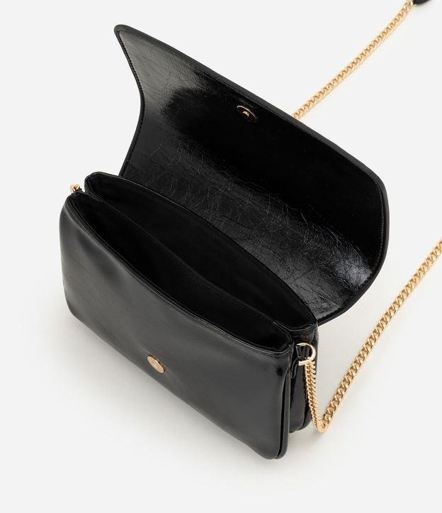 Cartera Transversal Pequeña en PU con Correa de Cadena 4