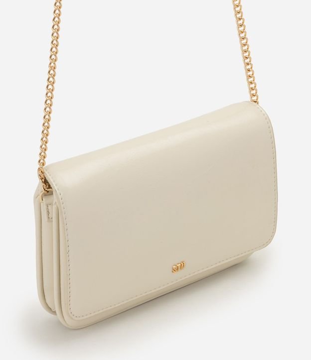 Cartera Transversal Pequeña en PU con Correa de Cadena