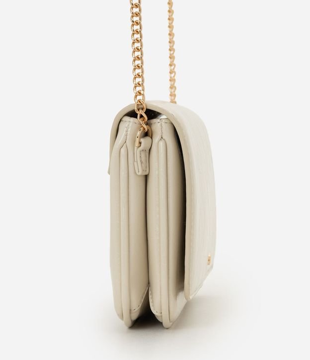 Cartera Transversal Pequeña en PU con Correa de Cadena 2