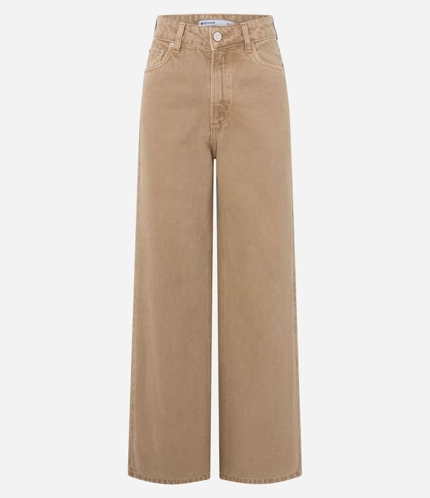 Pantalón Wide Leg en Sarga con Cintura Alta 2