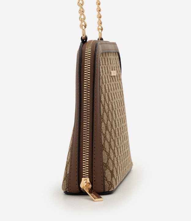 Cartera Transversal con Estampado Geométrico y Asa en PU y Cadena 2
