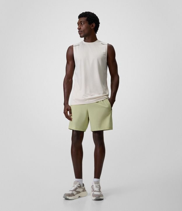 Bermuda Deportiva con Bloques de Color y Bolsillos con Cremallera