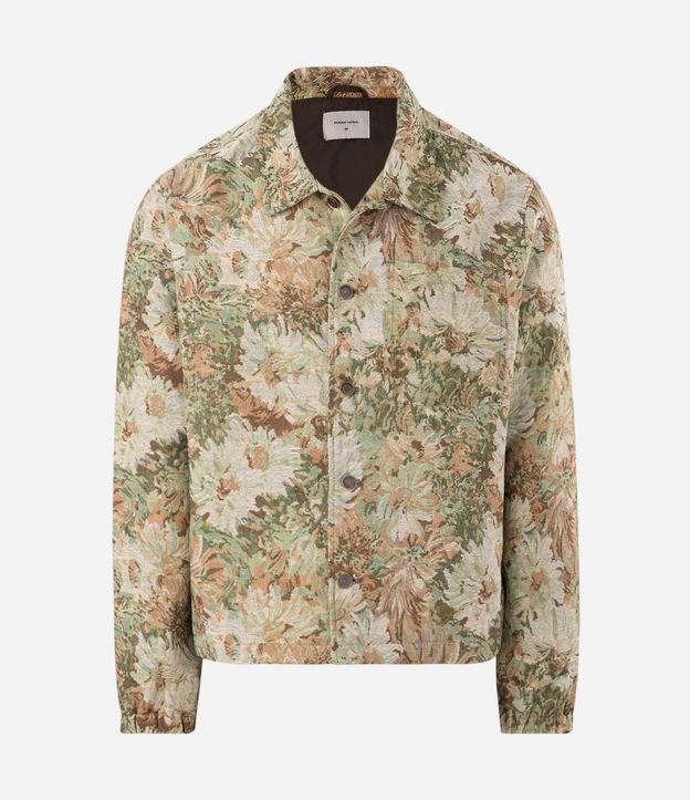 Campera Trucker en Jacquard Floral 8