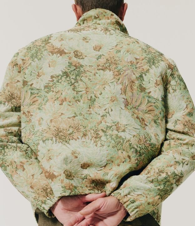 Campera Trucker en Jacquard Floral 2