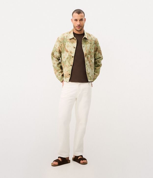 Campera Trucker en Jacquard Floral 4