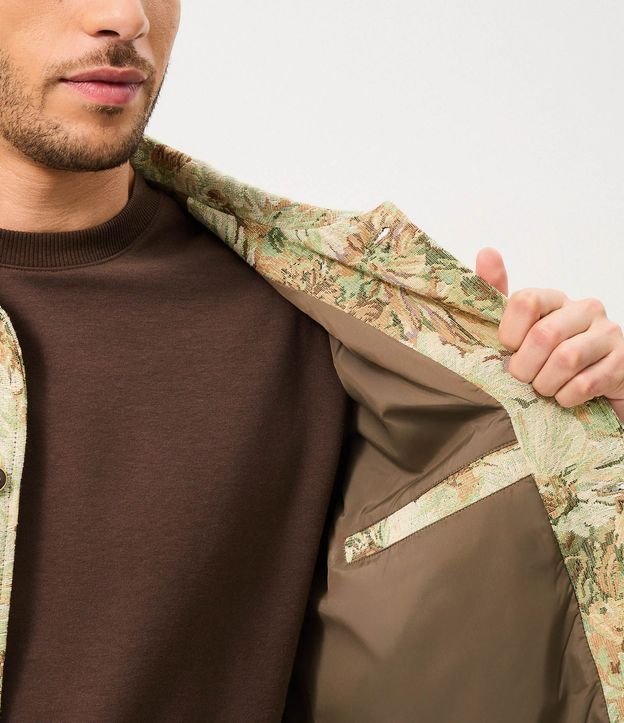 Campera Trucker en Jacquard Floral 5