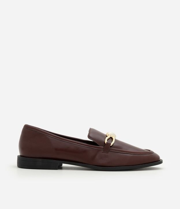 Zapato Mocasine en PU con Detalle Metálico