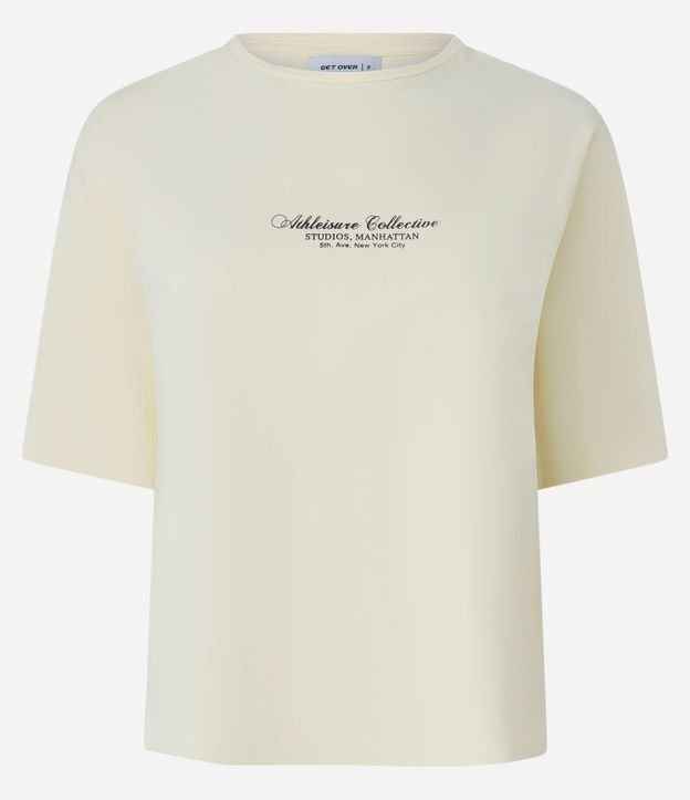 Remera Boxy Deportiva en Microfibra con Lettering 5