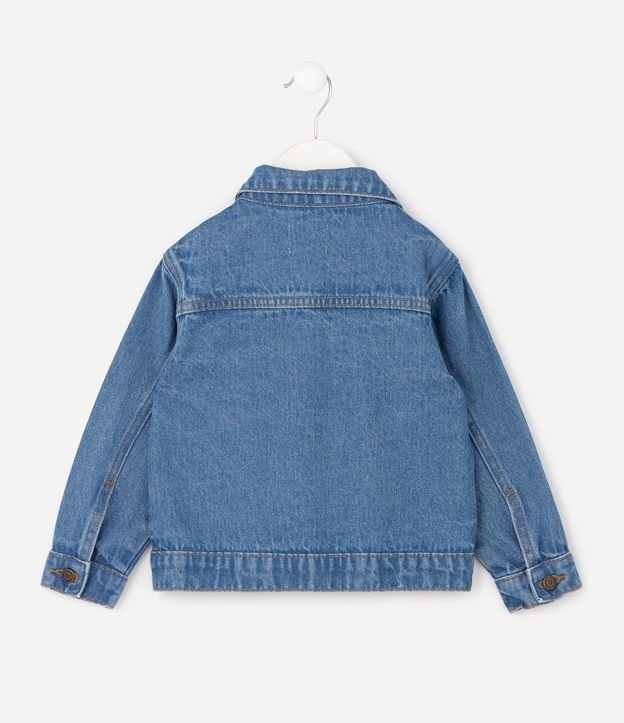 Campera Infantil en Jeans con Bordados de Cereza – Talle 1 a 6 años 2