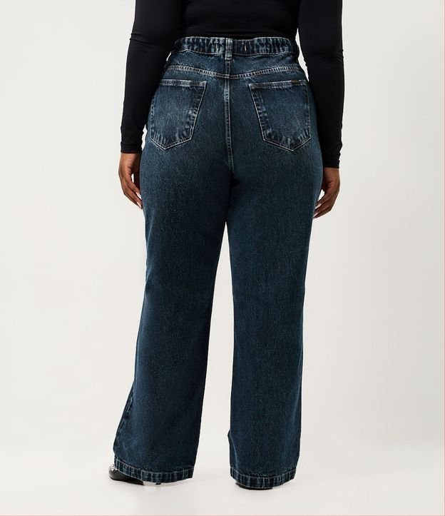 Pantalón de Jean Marmorizada Recta Curve & Plus Size 5